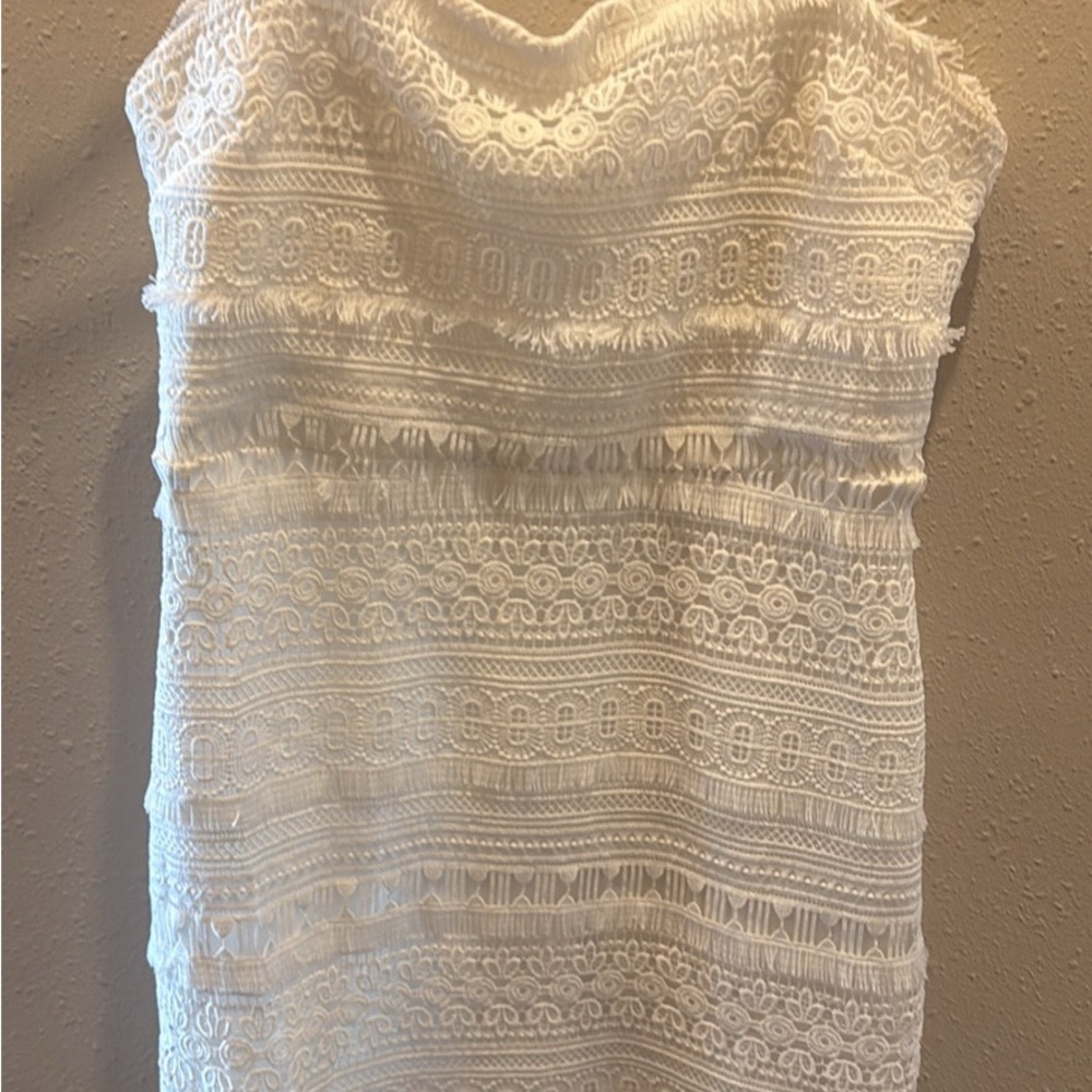Elegant White Lace Dress